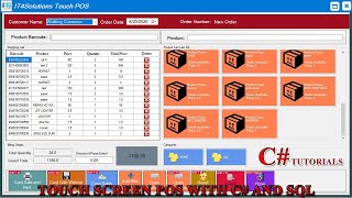 Touch Screen Point of Sale and Inventory System Step By Step Development  In C#.Net and SQL Server screenshot 1