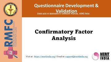 1st Workshop: Confirmatory Factor Analysis