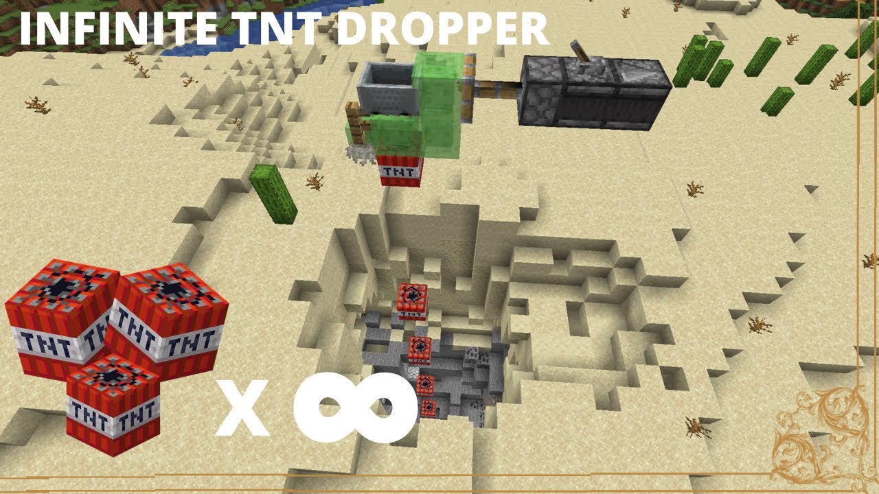 Infinite TNT Dropper Minecraft 1.17+ Survival YouTube