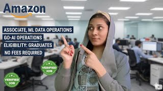 Associate, ML Data Operations, GO-AI Operations | Amazon Job Opportunity ✅