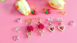 Earring Clip Backs Clip-on Earring Converter Components Findings with Post for None Pierced Ears