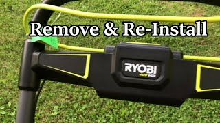 RYOBI 40V Mower HANDLE COVER Inside VIEW: Switches, Wiring & HOW To Put Everything Back Together
