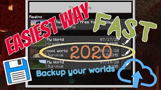 How to transfer/backup your Minecraft PE Worlds on iOS! [No Computer or External Apps!]