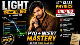 Class 10 LIGHT 🔥 100/100 Marks Questions | Board Exam 2026 | By Deepak Sir | Topnex