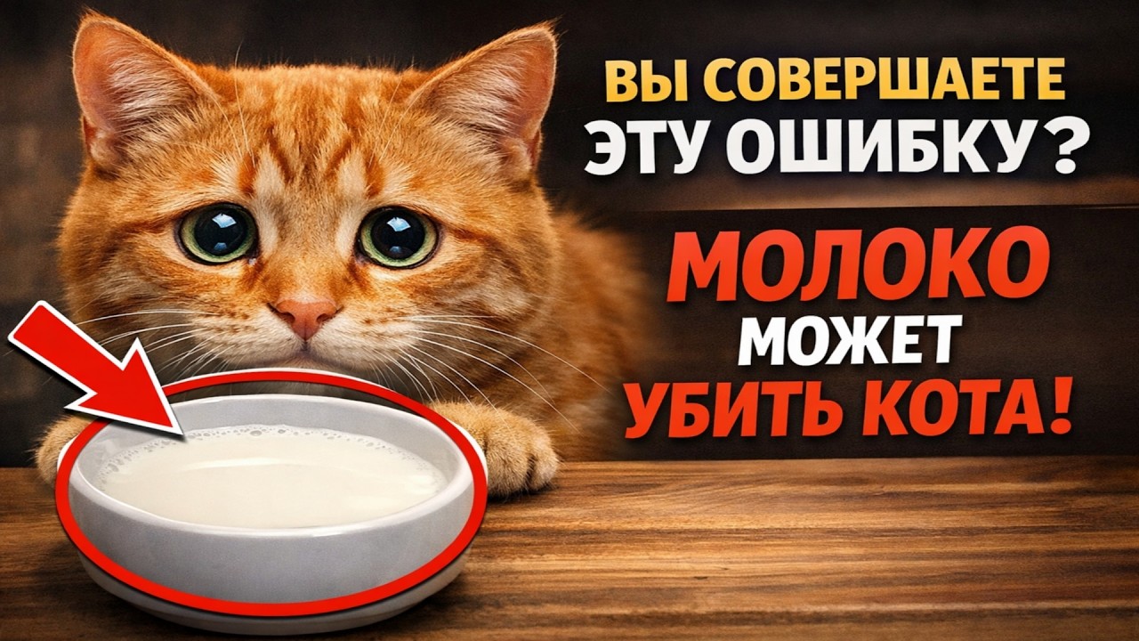 Вы совершаете ЭТУ ОШИБКУ? 🙀 Почему МОЛОКО может стать ПОСЛЕДНИМ для вашего кота
