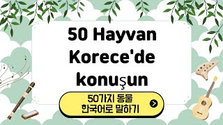 Türkçe - Korece 50 Hayvan Korecede Konuşun 50가지 동물 한국어로 말하기