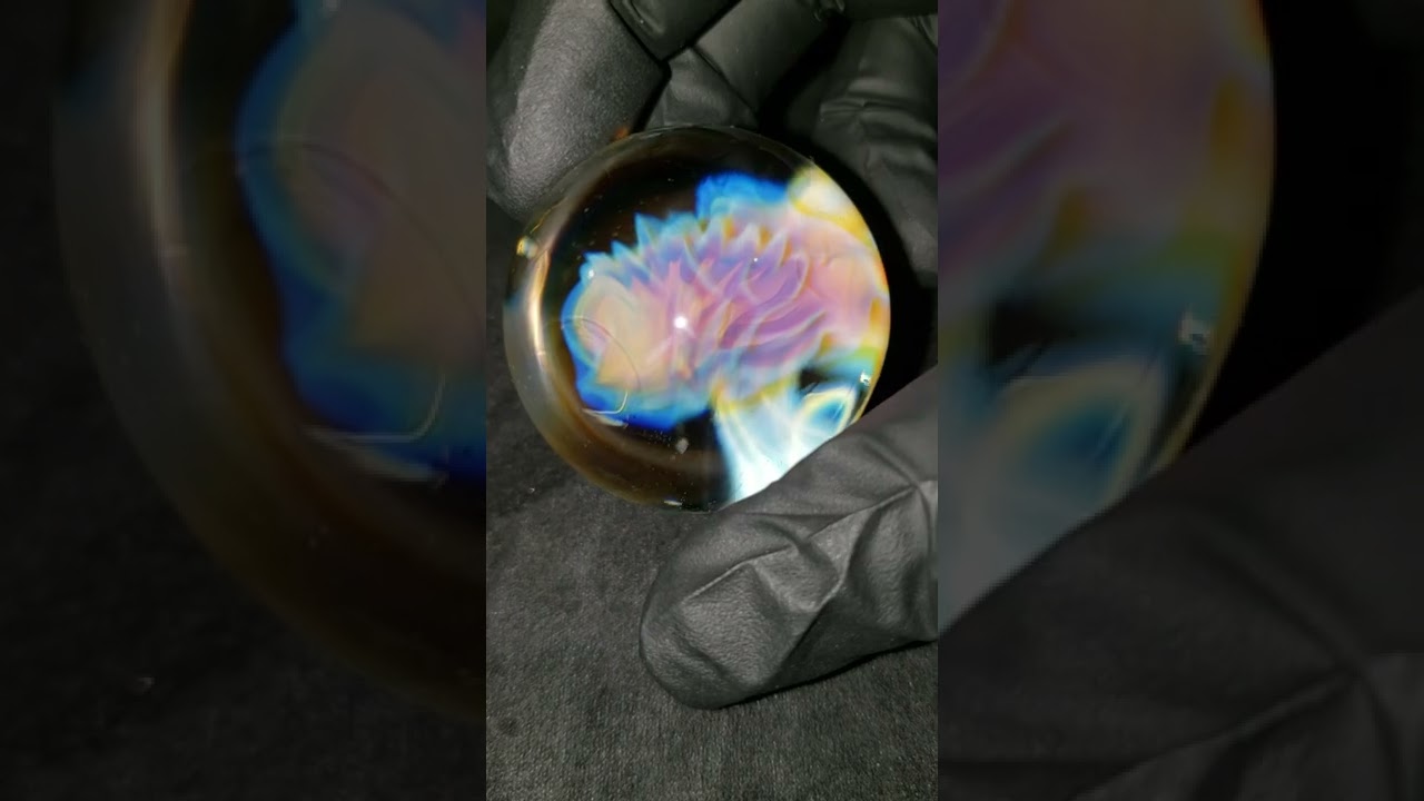 Pure Silver Fume in Glass. 