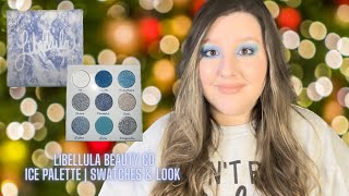 Libellula Beauty Co Ice Palette | Swatches & Look #indiemakeup #makeup #holiday #swatches #christmas