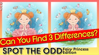 Fairy Princess | Cute Princess Cute Fairy | Game 42 | Find 3 Differences | spot the odd screenshot 5