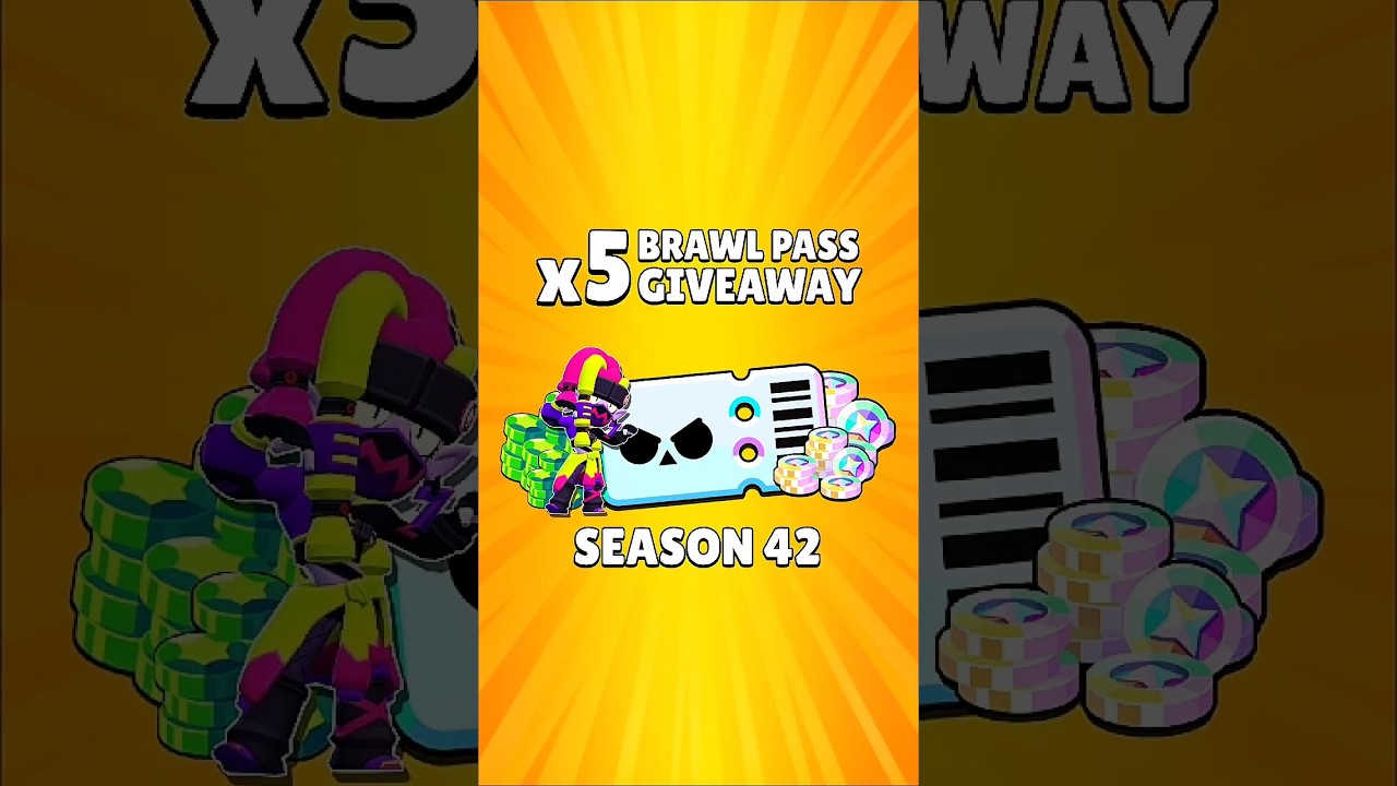 x5 Brawl Pass Plus Season 42 GIVEAWAY 🎉 