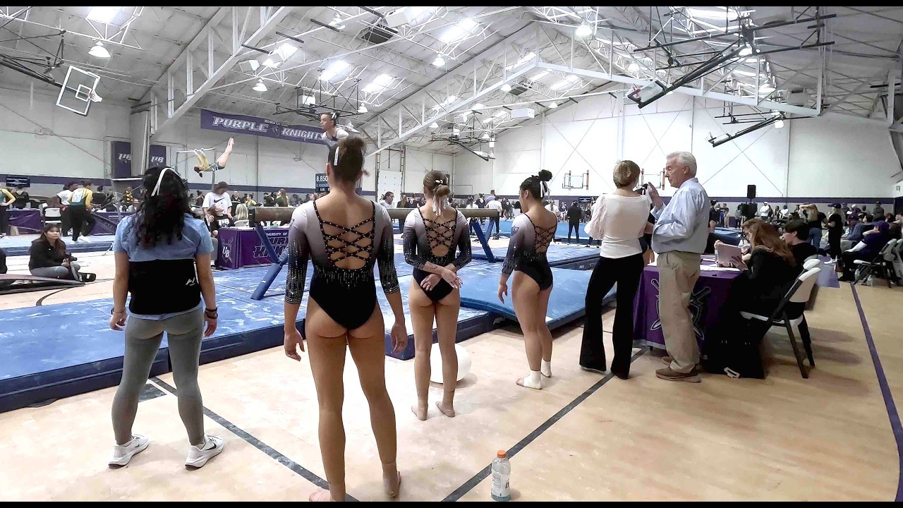 College Gymnastic Balance Beam Part five 4k Sports Video #gymnast #sports #4k