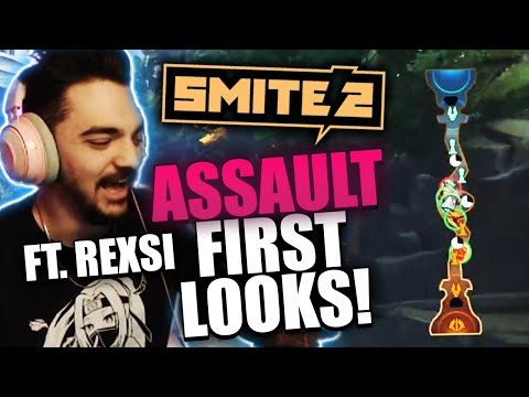 PLAYING THE NEW ASSAULT MAP IN SMITE 2 VERSUS REXSI!