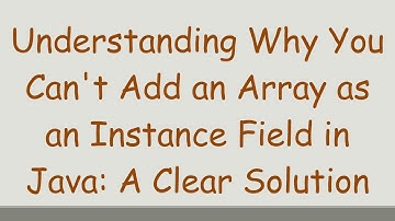 Understanding Why You Can