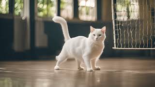 #cats playing badminton | #youtube cats playing badminton | #funnycats #pet #cute #cutecat #music