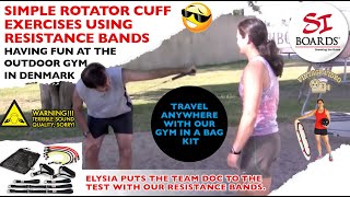 Shoulder/Rotator Cuff Exercises With Si-Boards Resistance Bands Shoulder/Rotator Cuff Exercises With Si-Boards Resistance Bands