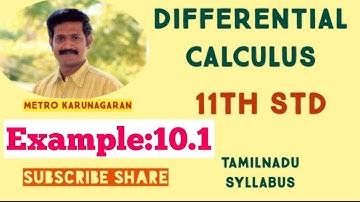 11th Std Maths Example 10.1 Find the slope of the tangent line to graph f(x)=7x+5 at any point (x0,f