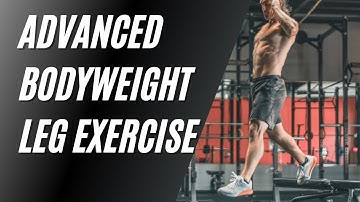 Advanced Bodyweight Only Quad & Glute Burner! Jumping Bulgarian Split Squat (Demo Video)