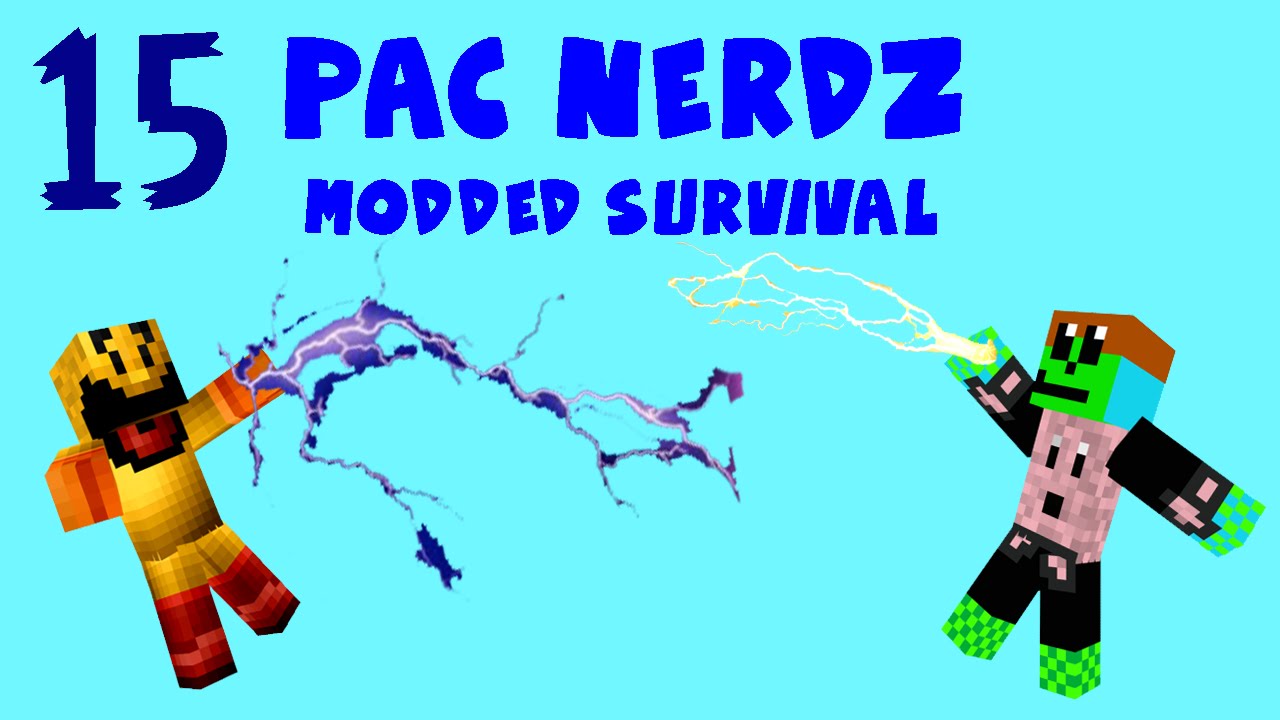 Pac Moded Pac-Nerdz Modded Survival Ep 15 - First Spells! - YouTube