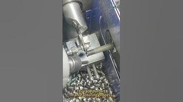 Threaded insert manufacturing process  #wheelsaw