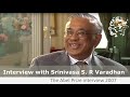 The Abel Prize interview with Srinivasa S. R. Varadhan