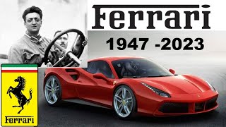 The evolution of Ferrari 1947 - 2023