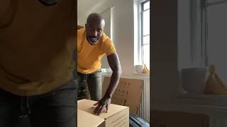 How to fold IKEA storage / moving box  DUNDERGUBBE Moving box