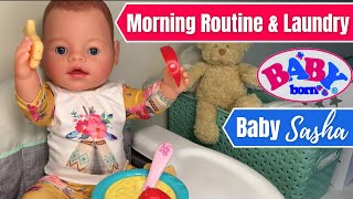 Baby Born Doll Morning Routine: Playing, Feeding & Changing In To New Outfit!