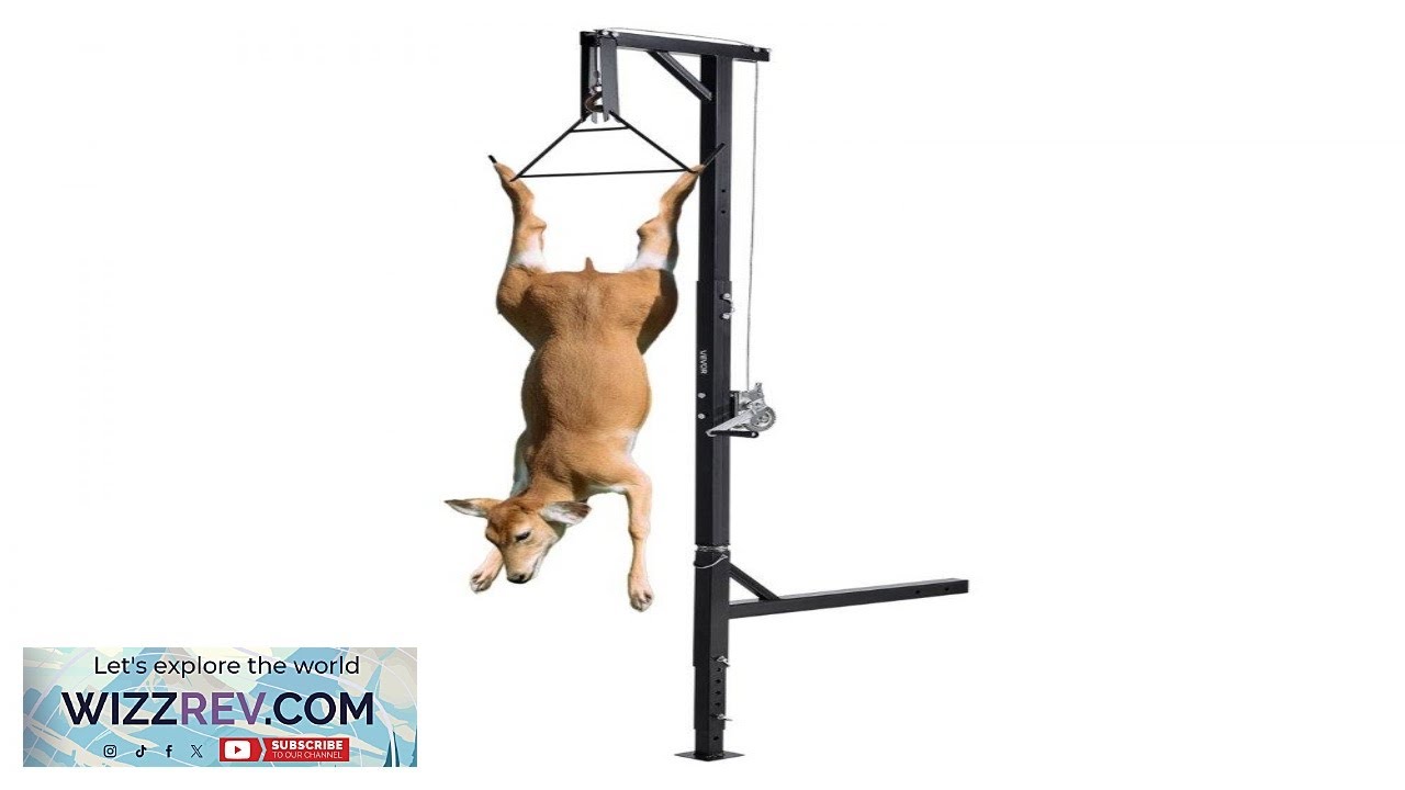 VEVOR Truck Hitch Game Hoist 500 lbs Load Capacity Hunting Deer Hoist