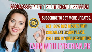 CS304 ASSIGNMENT 1 SOLUTION AND DISCUSSION SPRING 2020