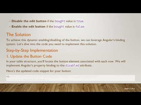 How to Disable a Button Based on Condition in Angular