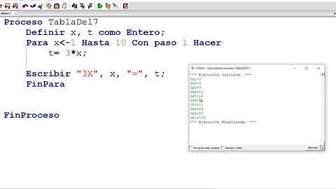 Programando desde 0 👆🏻 pseudocódigo - 7 Imprimir tabla de multiplicar Pseint