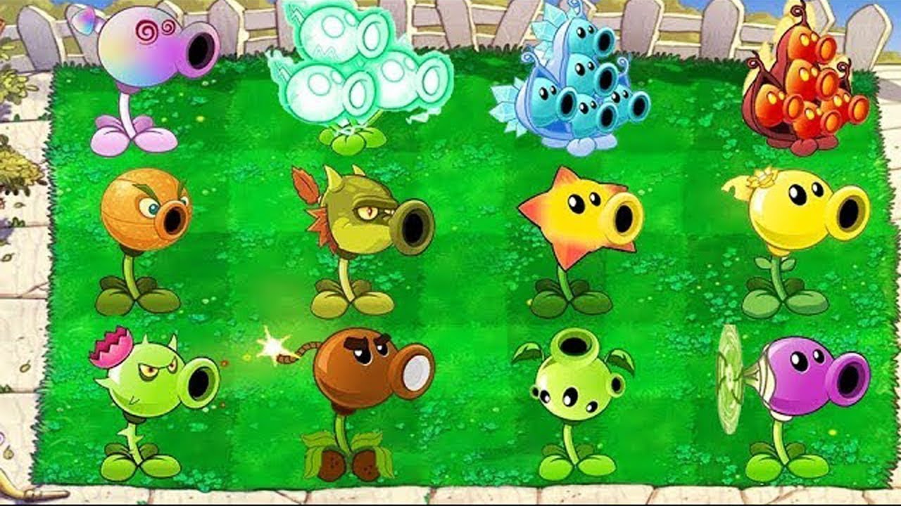 Plants vs Zombies 2: Mod All Pea Pvz2 vs Dr. Zomboss Fight! - YouTube