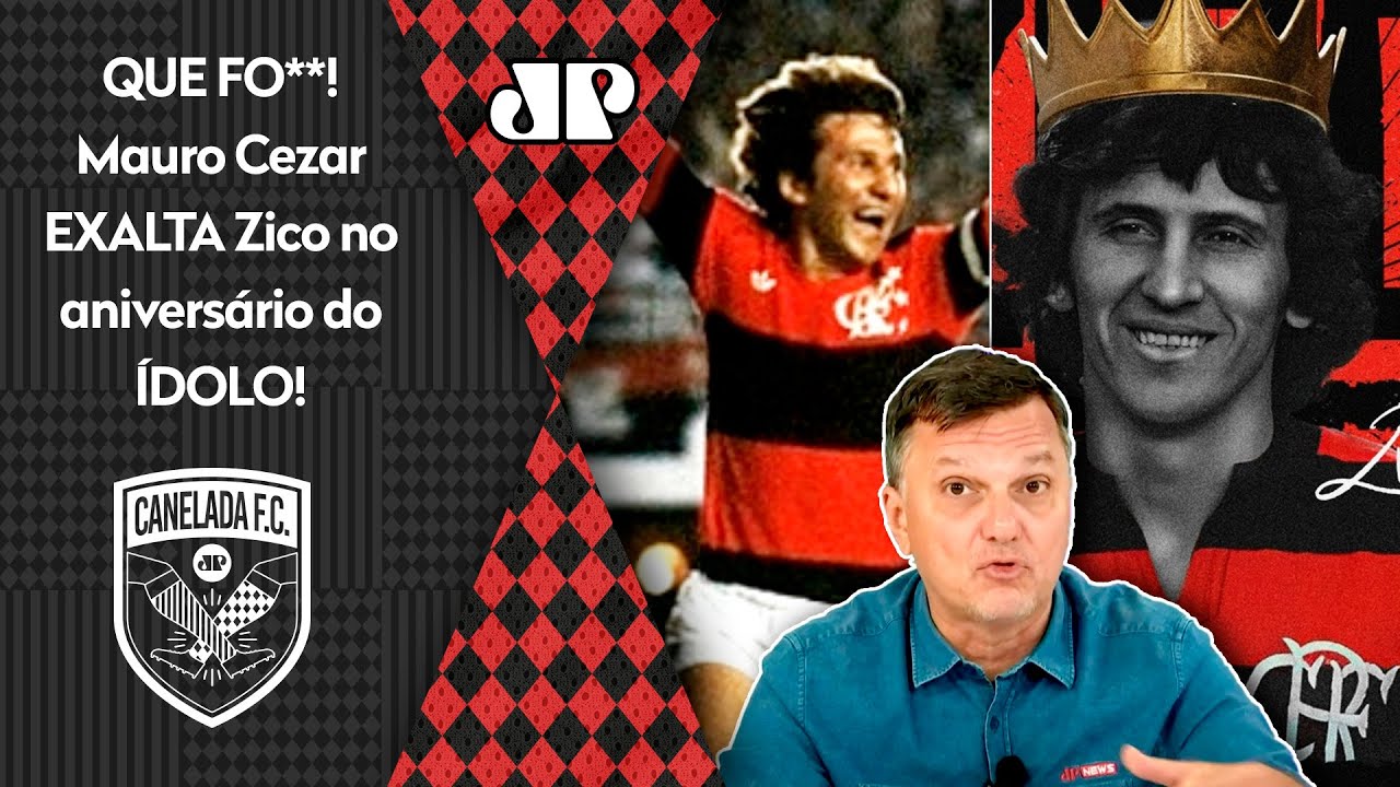 DE ARREPIAR! "O ZICO É ISSO! Ele ATRAVESSA GERAÇÕES porque..." Mauro Cezar EXALTA ÍDOLO do Flamengo!