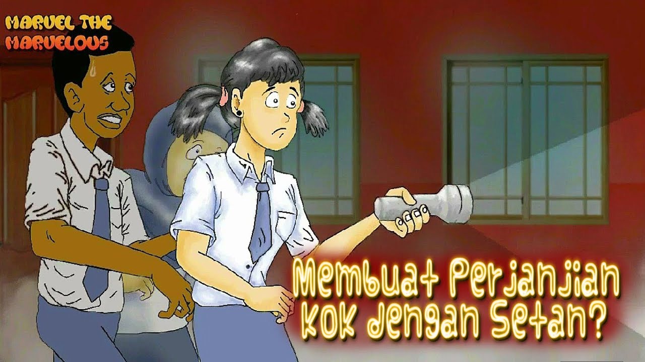  kartun  hantu  lucu ep 35 Cerita Hantu  disekolah 2 