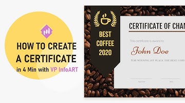 Create Certificate in 4 Minutes | Certificate Design | Certificate Template | VP InfoART