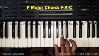 Video-Miniaturansicht von „How to Play the F Major Chord on Piano and Keyboard“