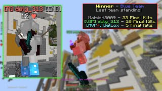 Easy 22 Finals Solo Win Against Bhopping Enderman (Hypixel Mega Walls)