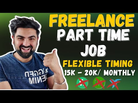 Freelance Jobs | Best Part Time Jobs | Online Work From home jobs | Jobs For Students, Housewives