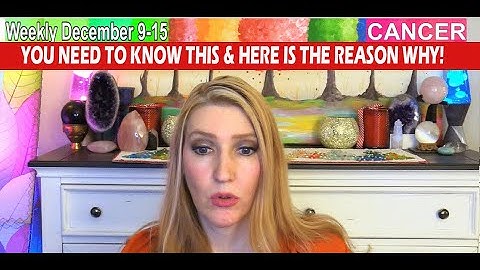 CANCER YOU NEED TO KNOW THIS & HERE IS THE REASON WHY!