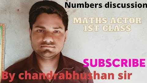 Numbers full discussion (Number system)#1st class by chandrabhushan sir