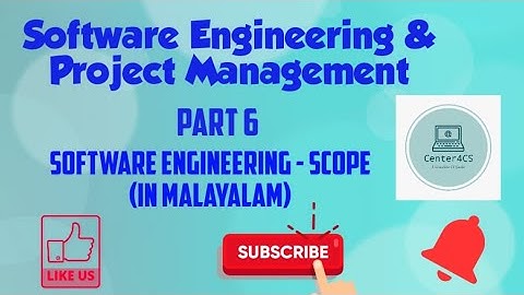 Part 6 : Scope of Software Engineering