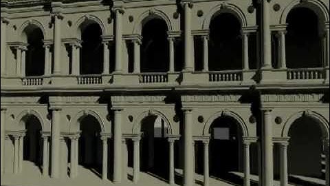 Basilica Palladiana made in Revit rendered in 3D Studio MAX