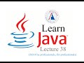 Java Lecture 38( Creating custom exception class ,Throwable class , Exception class, throw keyword )