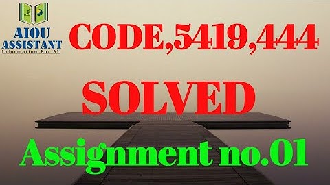 Aiou solved Assignment autumn 2020 || Aiou BED solved Assignment Autumn 2020