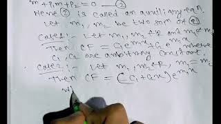 Differential Equation Solutions, CF and PI