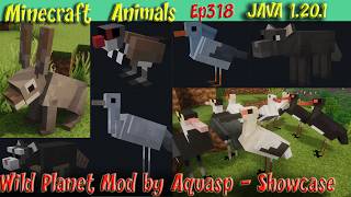 Wild Planet Mod by Aquasp | Animal Showcase JAVA 1.20.1 Minecraft Animals Ep318