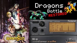 Serpent / Flame Dragons Battle (Restored - Roland SC-88) - Golden Sun The Lost Age
Playlist with all my other Golden Sun restored tracks: https://www.youtube.com/playlist?list=PLmKzt4avW8iLpm1sXSsT7OKnohNo5V6cg
Lossless FLAC files can be downloaded here: https://drive.google.com/drive/folders/1Q2MWzb_uSvXp0Z3vWthvErnzM3xyL6Em
~~ Dragons Battle ~~
The battle theme when you fight the Serpent at the end of Gaia Rock and also against the two frozen Flame Dragons inside Mars Lighthouse. You can definitely feel the tension with the bass line and the drums. Like for Gaia Rock, Im using a freshly made, restored version of the Golden Sun 2 drum kit.
~~ Details about the restoration process ~~
Tools used: GBA Mus Riper (midi and samples extraction), agbplay (synth restoration) and Reaper.
Hardware: Roland SC-88 Pro, Roland JV-1080, expansion card SR-JV80-05 World, and Alesis DM5.
Midi files: the sequences are extracted directly from the game but need to be heavily modified in order to play them on the physical modules.
Sounds: most samples have been identified over the years, but some sounds come from my own research.
Synths: in Golden Sun, synths are specific to the internal audio engine, they are completely separate from the other instruments. I use agbplay to extract them from the game in high quality (at a higher sample rate than what the GBA is capable of)
Drums: Golden Sun 1 uses samples from the SC-88 but on Golden Sun 2, Motoi Sakuraba changed all the samples. While some of them have been identified and come from the Alesis DM5, most samples still havent been found to this day. Ive extracted the samples from the games, denoised, re-panned and cleaned them.
~~ Thanks ~~
Mega thanks to Bregalad (GBA Mus Ripper) and ipatix (agbplay).
Massive thanks to the VGM Instrument Sources community, and especially FreeJusticeHere for his invaluable advice and help!
Special thanks to Coaltergeist and Cyanne for inspiring me!
Original song composed by Motoi Sakuraba. #GoldenSun #RestoredOST Serpent / Flame Dragons Battle (Restored - Roland SC-88) - Golden Sun The Lost Age