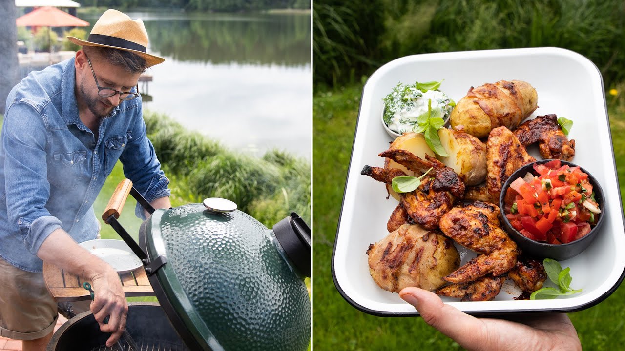 Alfas vienas gamtoje. Greitai pagaminami vištienos sparneliai su barbekiu glazūra