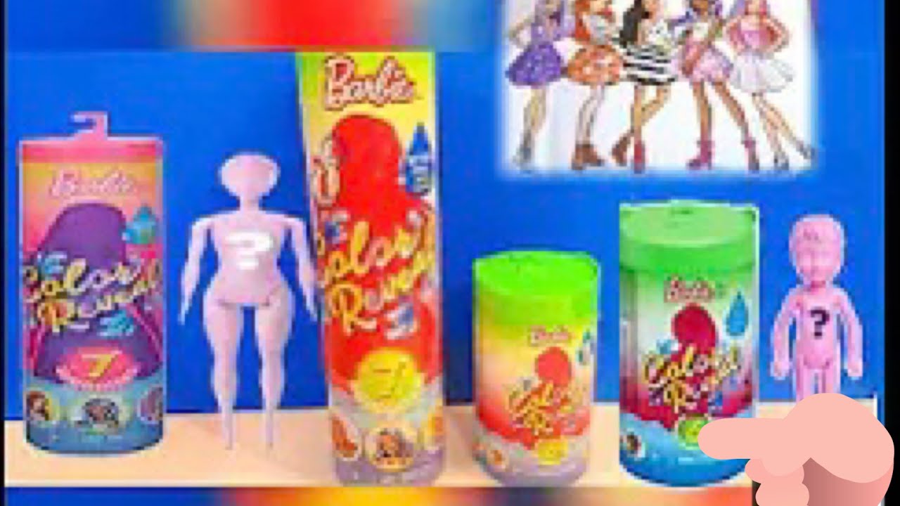 New Barbie Color Reveal Dolls|Water Reveals| with Surprises !!! - YouTube