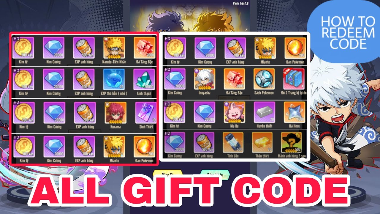 [ Gift Code ] Anime Battle Vietnam - AH Đại Chiến - AFK All gift code ...